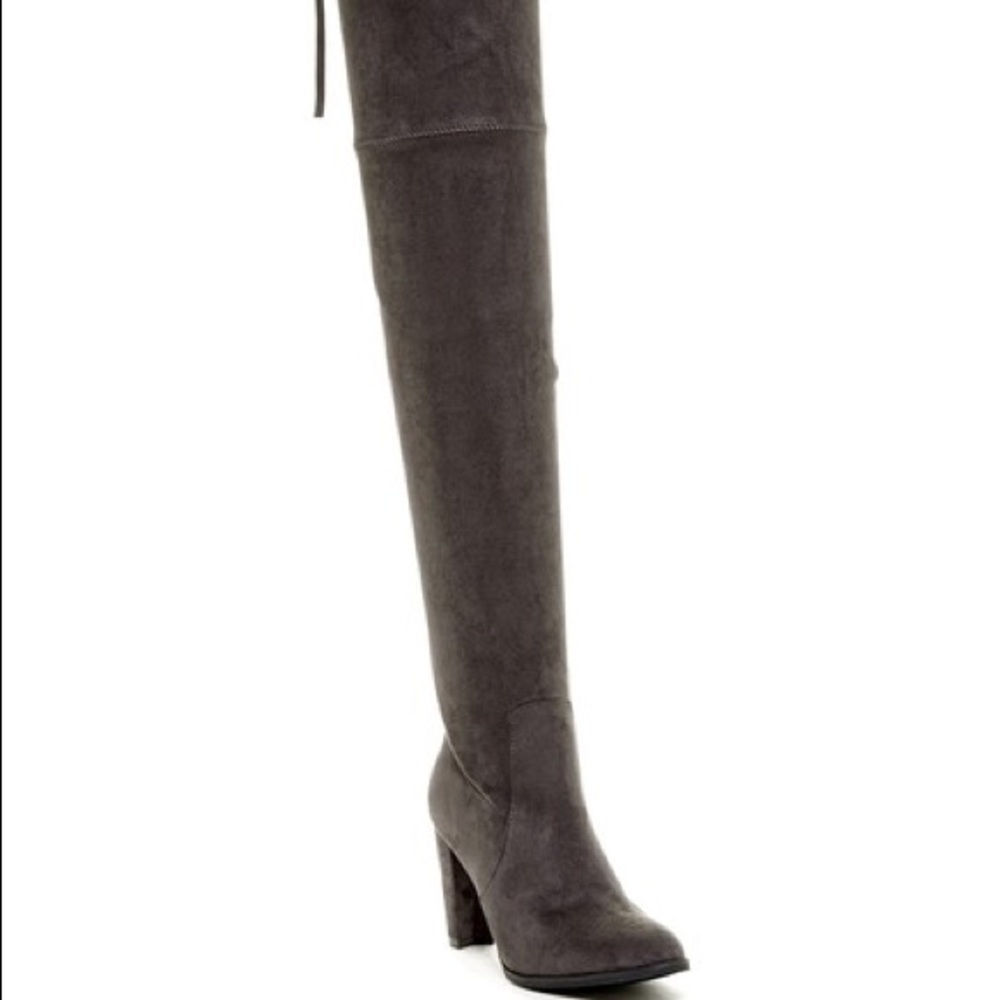 Catherine Malandrino over the knee boots grey